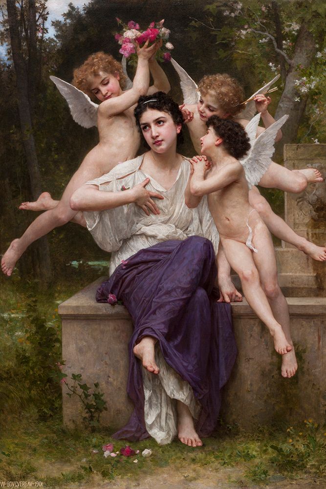 Dream of Spring, 1901 art print by William Adolphe Bouguereau for $57.95 CAD