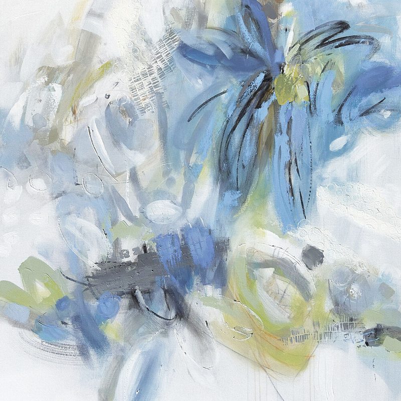 Wrapped in Blues and Greens art print by Janet Bothne for $57.95 CAD