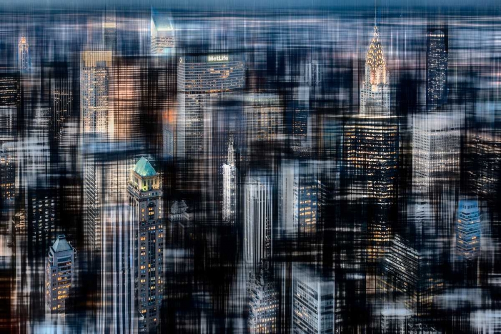 Downtown at Night art print by Hannes Cmarits for $57.95 CAD