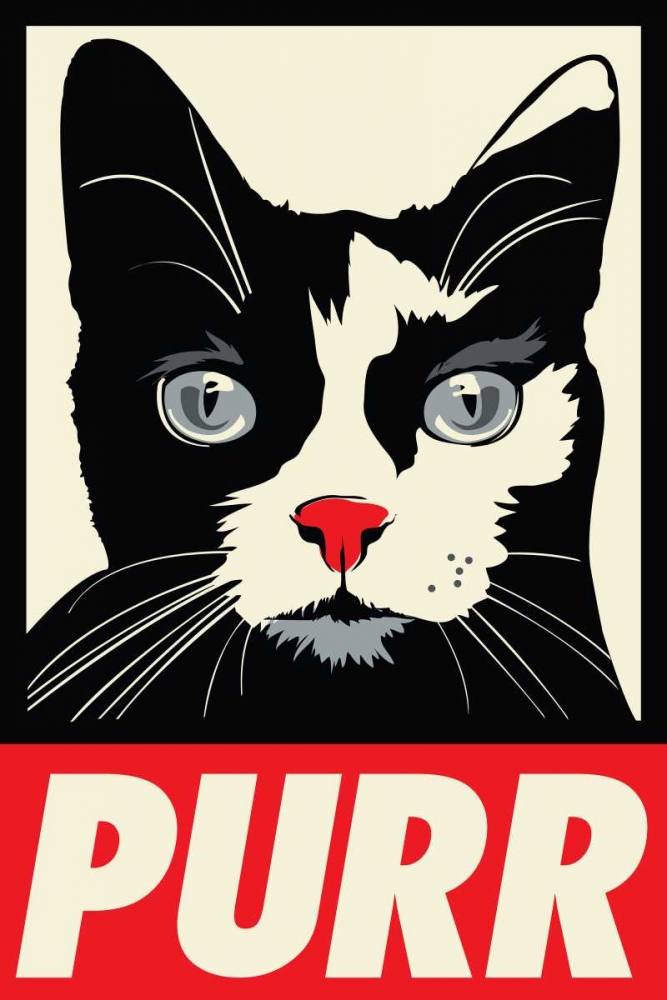 Purr Propaganda art print by Rachel Caldwell for $57.95 CAD