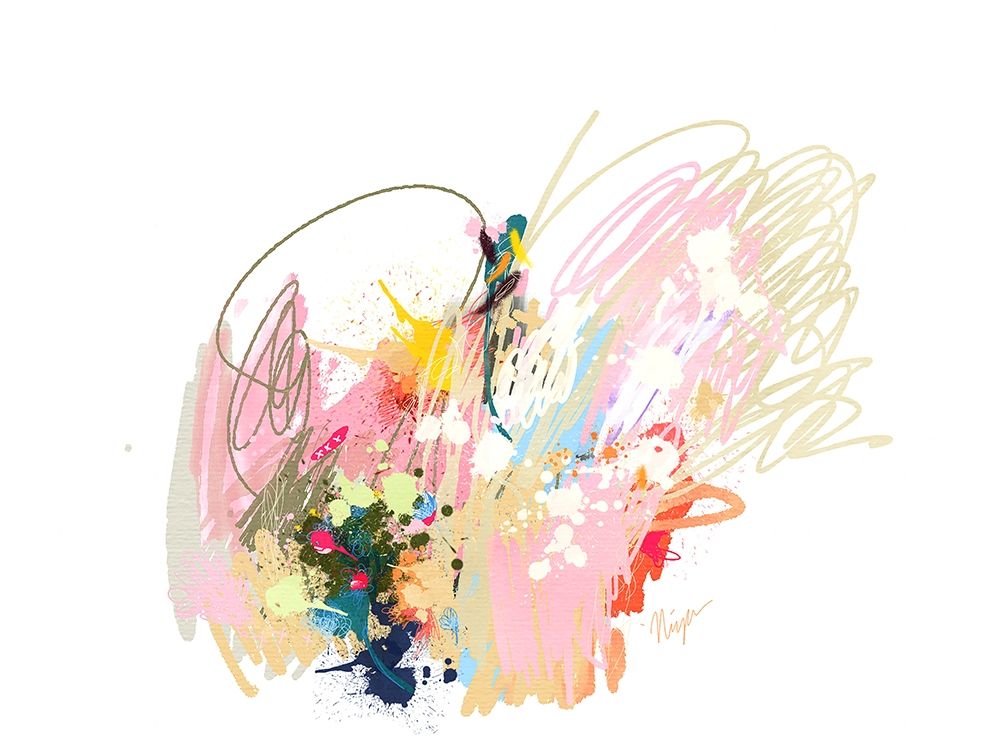 Pink Abstract art print by Niya Christine for $57.95 CAD