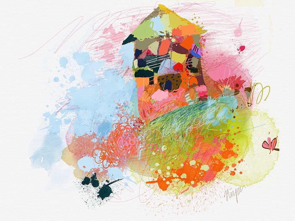 Happy House art print by Niya Christine for $57.95 CAD