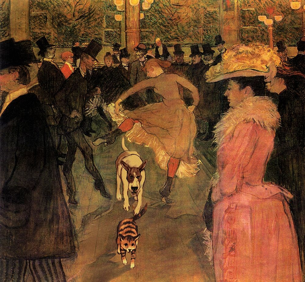 Toulouse-Lautrec Dog art print by Inc. Chameleon Design for $57.95 CAD