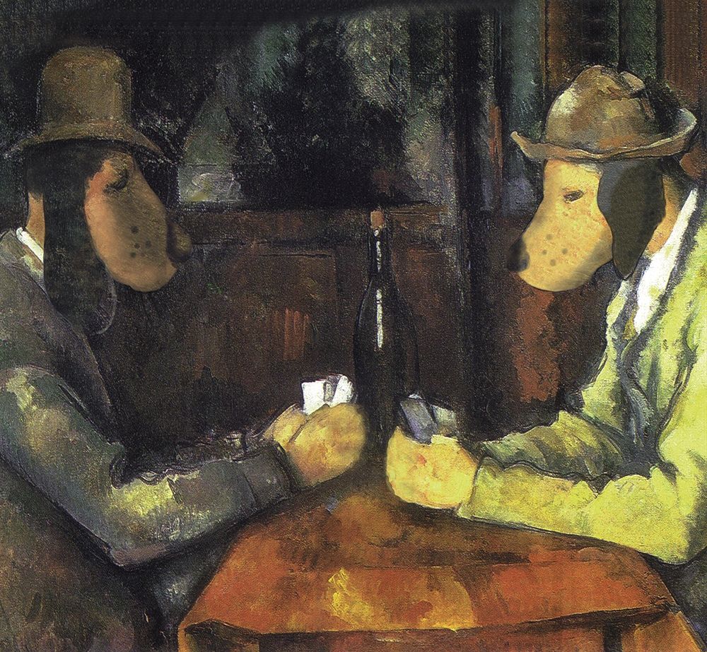 Poker Playing Dogs art print by Inc. Chameleon Design for $57.95 CAD