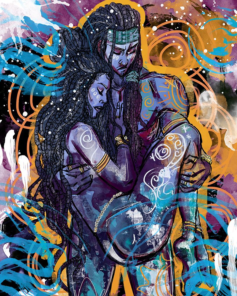 The Moon and Sun art print by Justin Copeland for $57.95 CAD