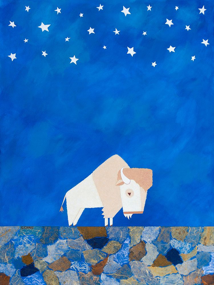 Bison Beneath the Stars I art print by Casey Craig for $57.95 CAD
