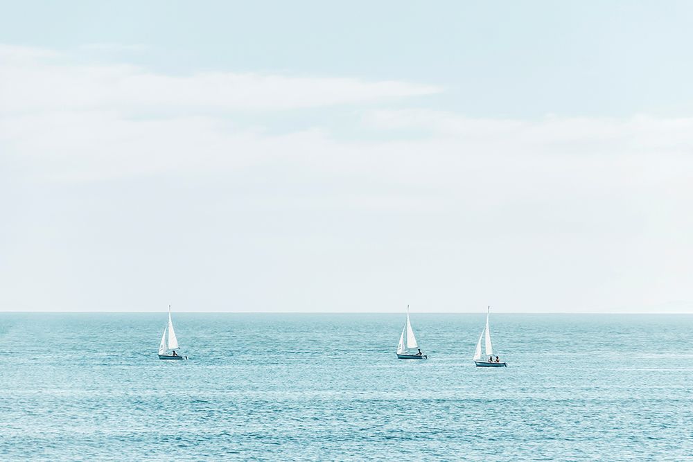 Three Sailboats art print by Elena Chukhlebova for $57.95 CAD