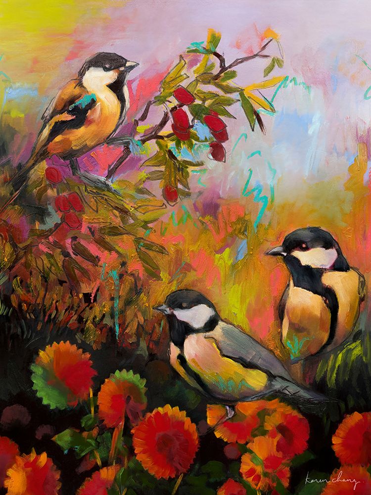Three Little Birds art print by Karen Chang for $57.95 CAD