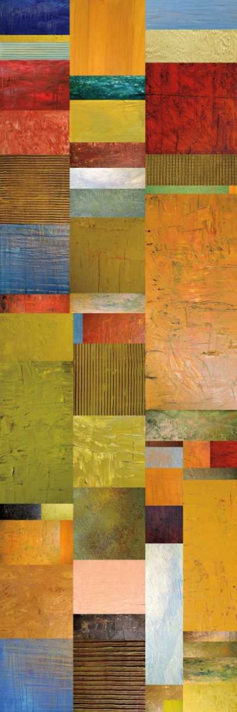 Color Panels with Blue Sky art print by Michelle Calkins for $57.95 CAD