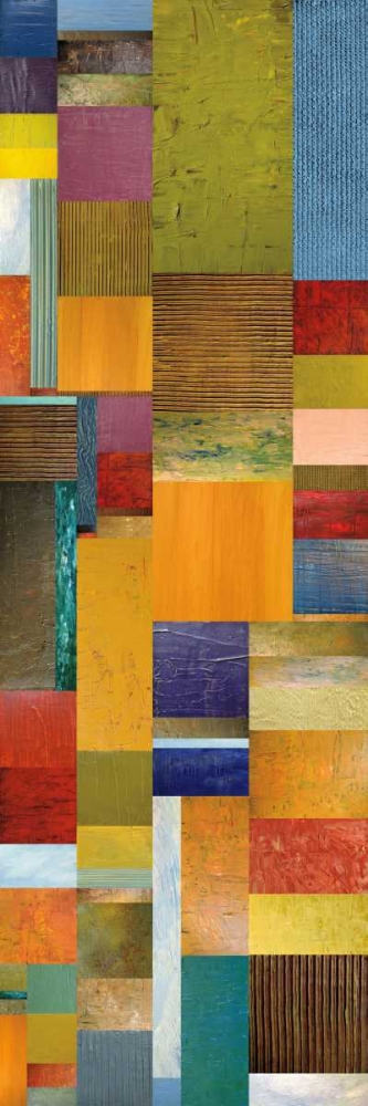 Color Panels with Olives Stripes art print by Michelle Calkins for $57.95 CAD