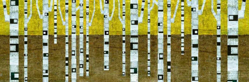 Birches in Fall art print by Michelle Calkins for $57.95 CAD