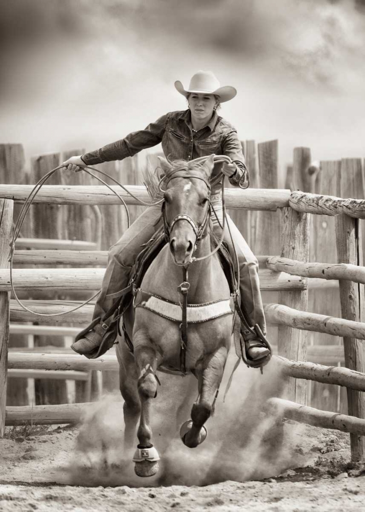 Ride â€˜Em Cowgirl art print by Lisa Dearing for $57.95 CAD