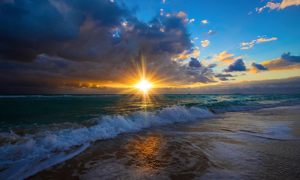 Sunrise Over Miami Beach art print by Lizzy Davis for $57.95 CAD