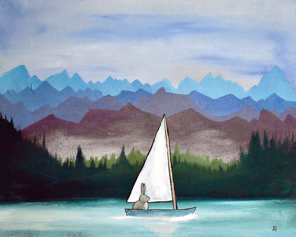 Bunny Boat art print by Andrea Doss for $57.95 CAD