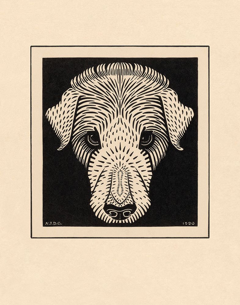 Dogâ€™s Head, 1920 art print by Julie De Graag for $57.95 CAD