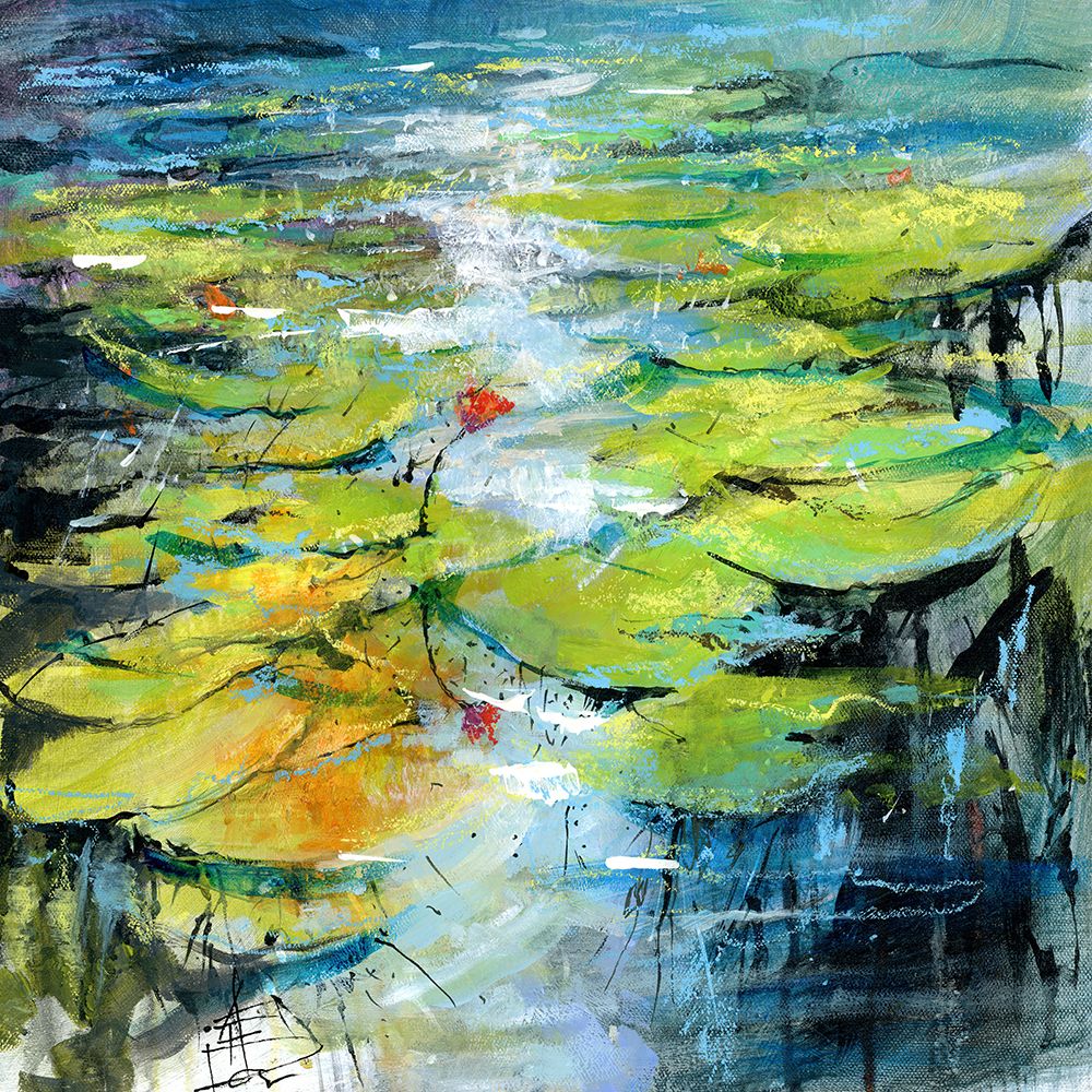Waterlilies Glisten art print by Anne Doyle for $57.95 CAD