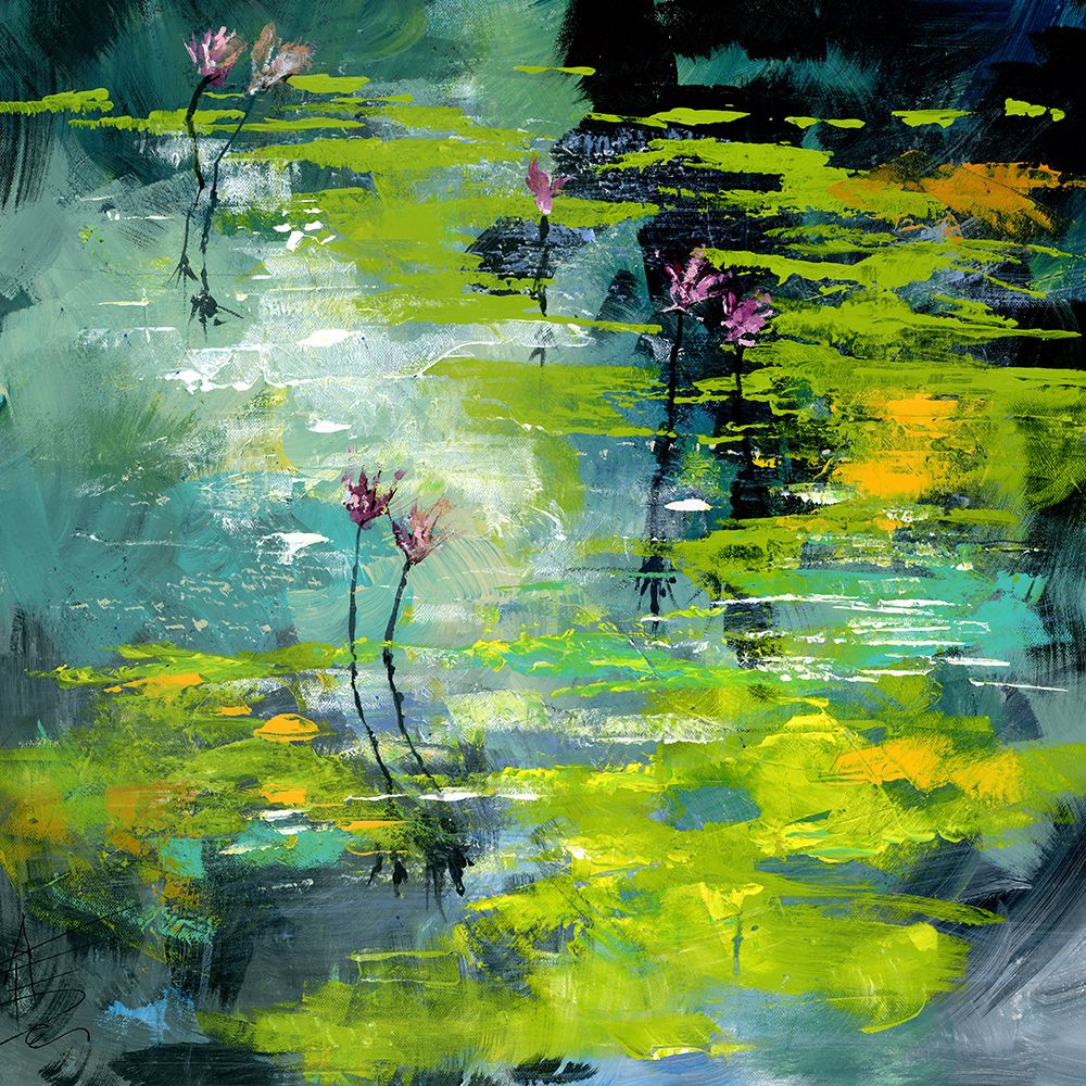 Waterlily Pond art print by Anne Doyle for $57.95 CAD