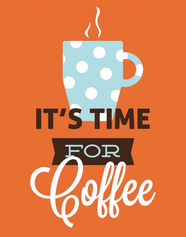 Coffee Time - Orange art print by Genesis Duncan for $57.95 CAD