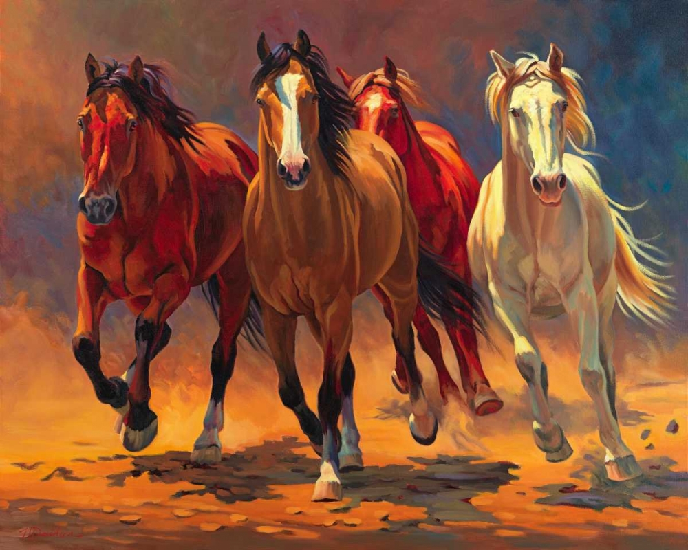 Hoofbeats and Heartbeats art print by Nancy Davidson for $57.95 CAD