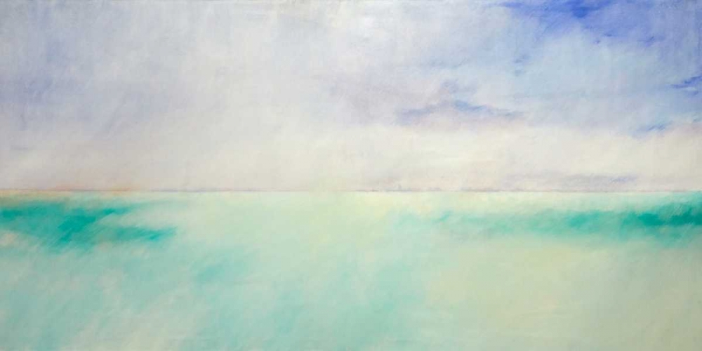 Green and Purple Sea and Sky art print by Skadi Engeln for $57.95 CAD