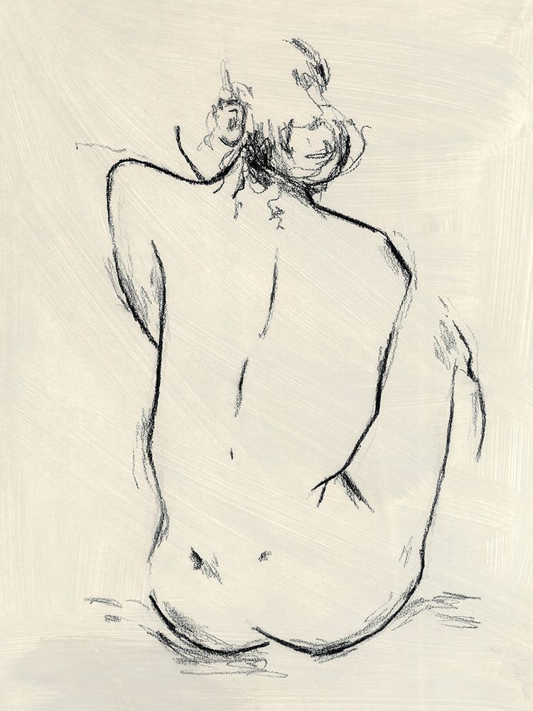 Girl Sitting art print by Chloe Elliott for $57.95 CAD