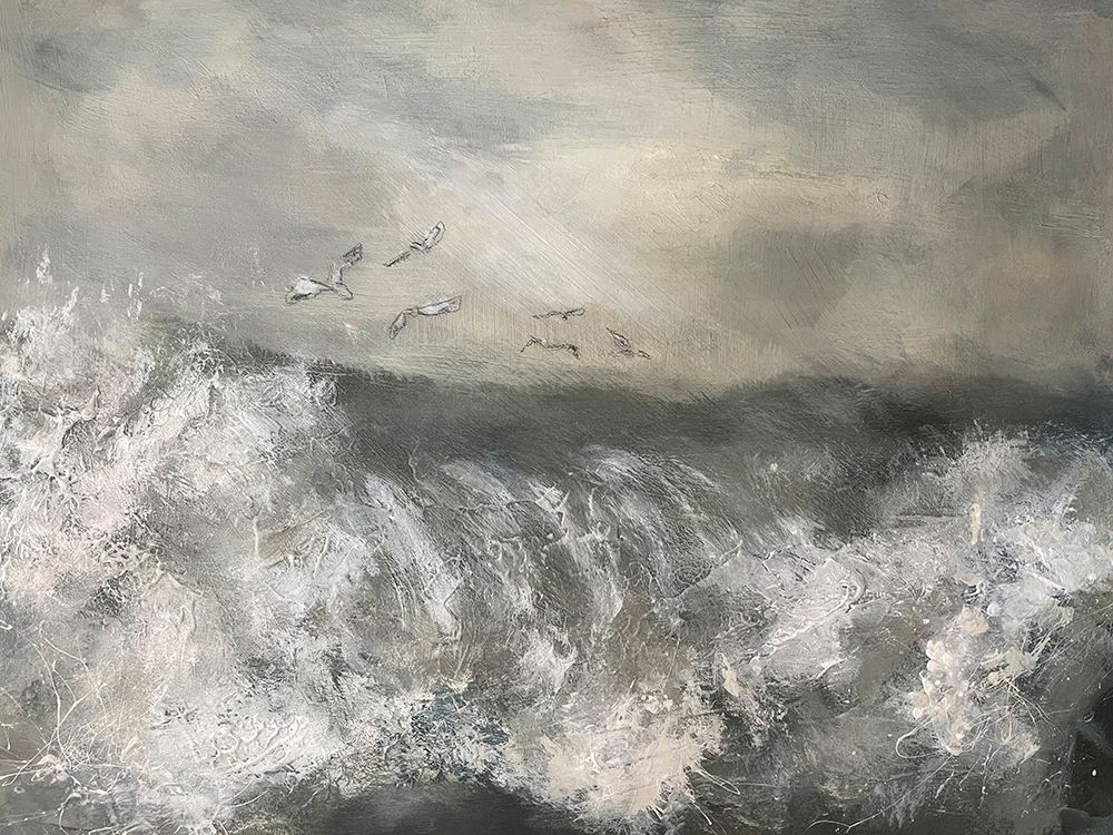 Gyllyngvase Beach art print by Chloe Elliott for $57.95 CAD