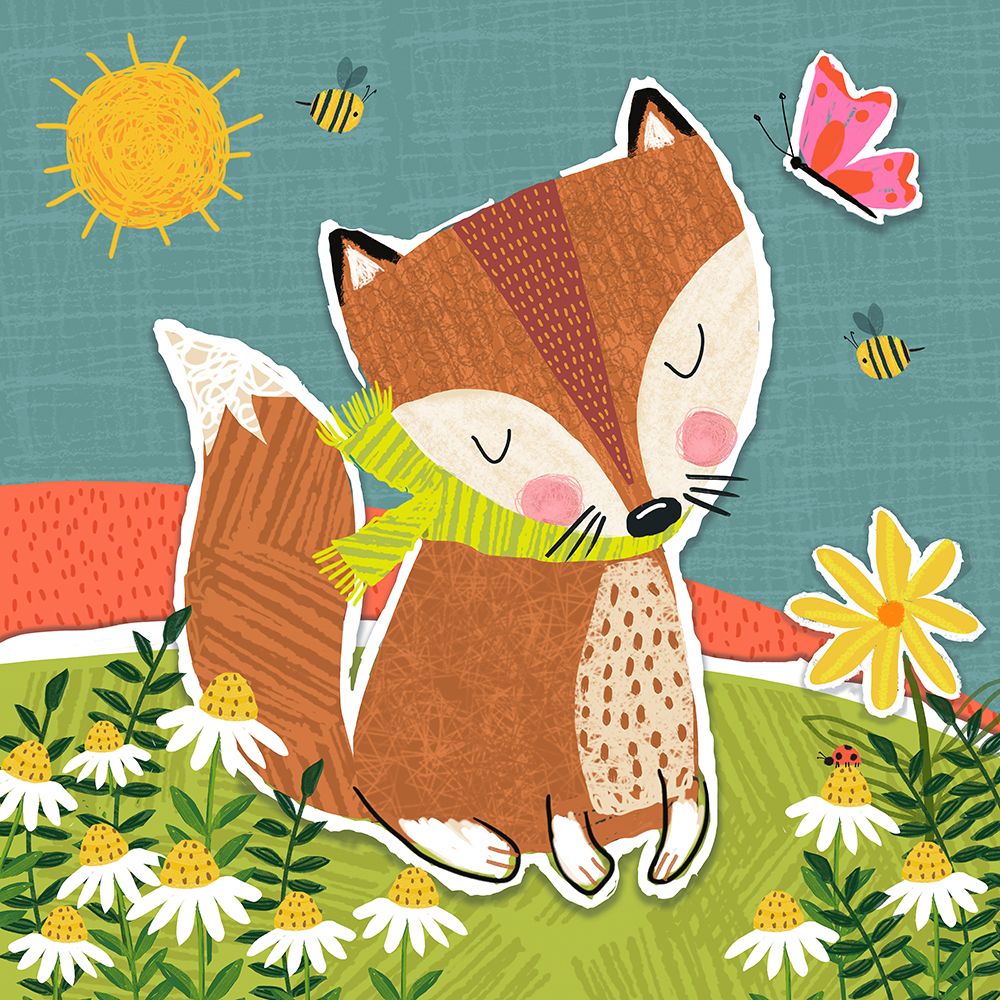 Fancy Fox art print by Tina Finn for $57.95 CAD