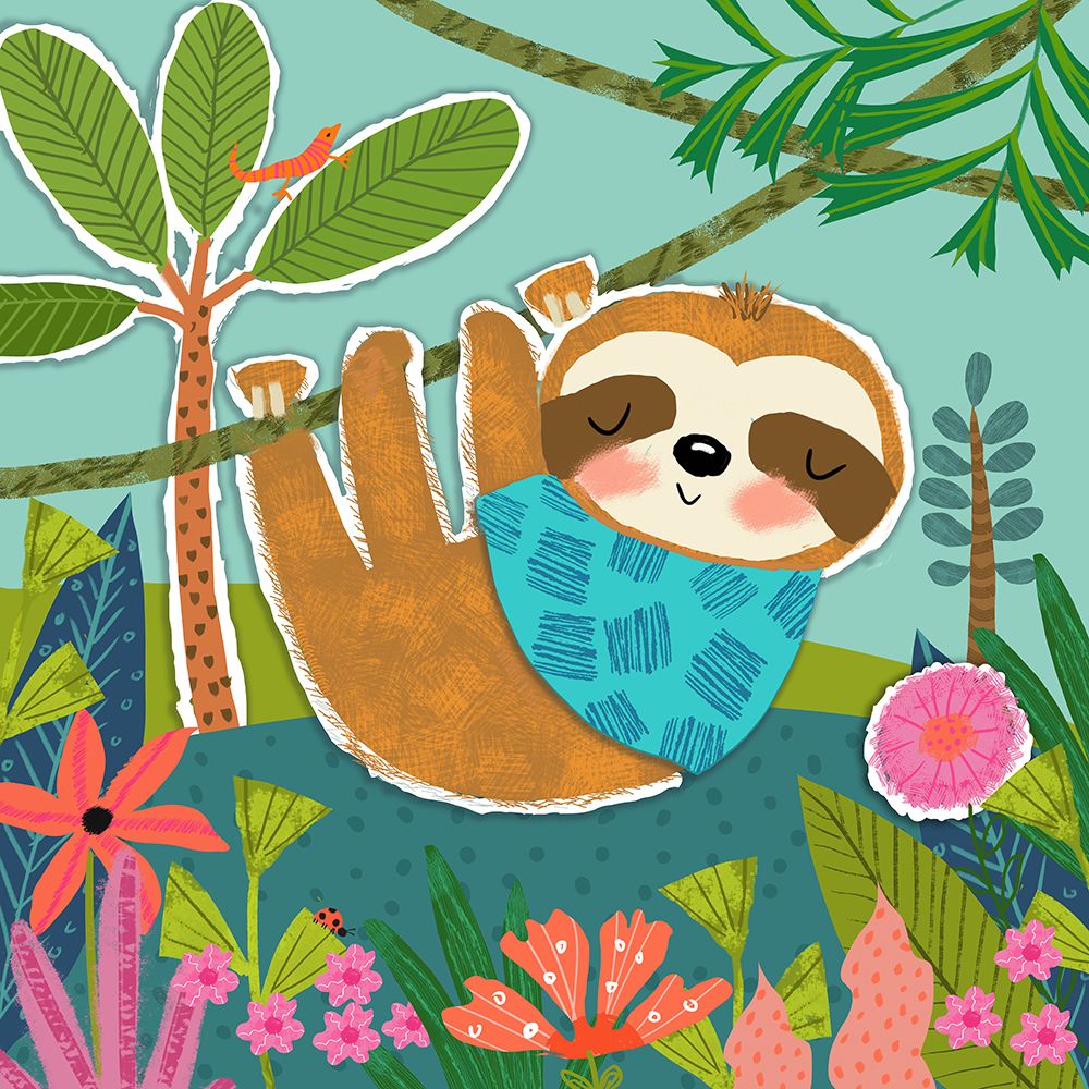 Sleepy Sloth art print by Tina Finn for $57.95 CAD