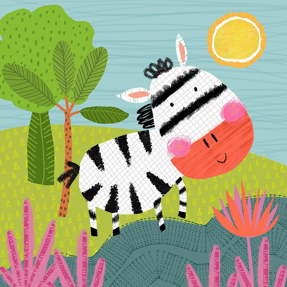 Zippy Zebra art print by Tina Finn for $57.95 CAD