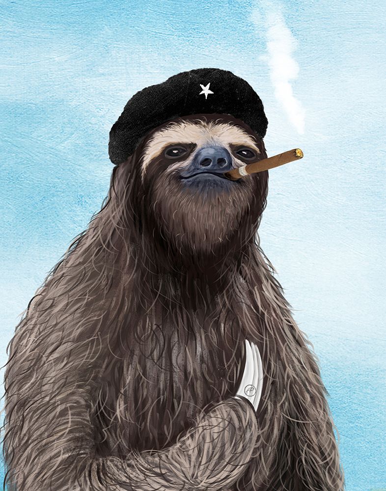 El Sloth art print by Paula Belle Flores for $57.95 CAD