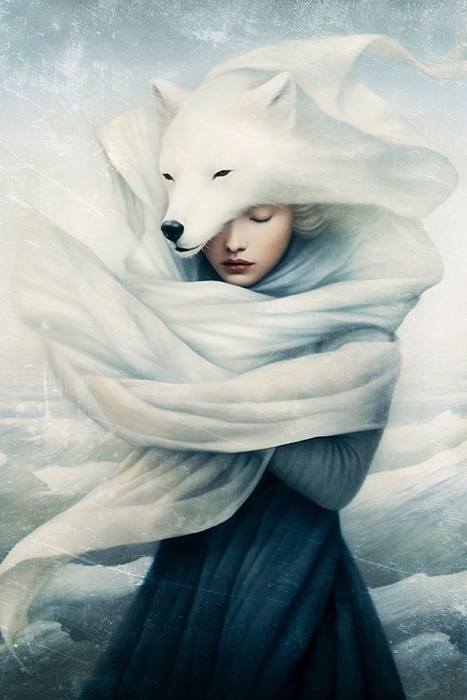 Polar Fox Spirit art print by Paula Belle Flores for $57.95 CAD