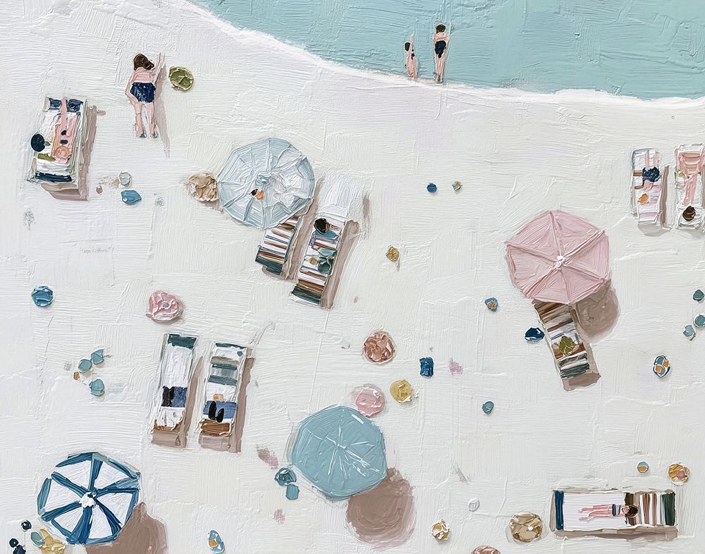 Midday Parasols II art print by Paula Freeman for $57.95 CAD