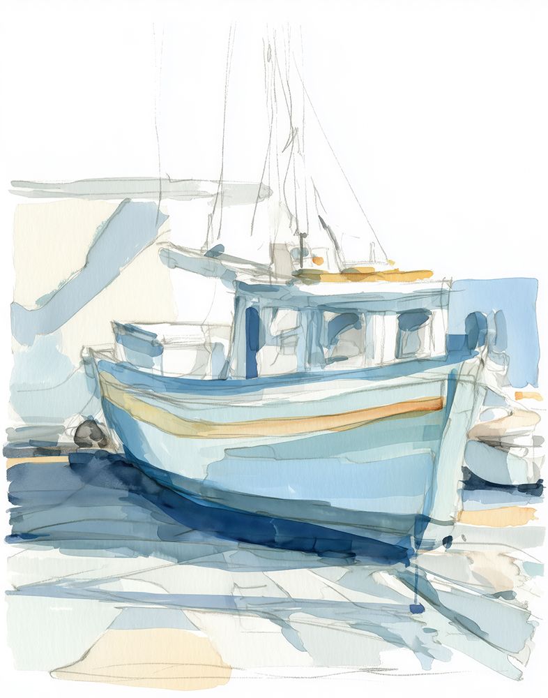 Working Boats II art print by Paula Freeman for $57.95 CAD