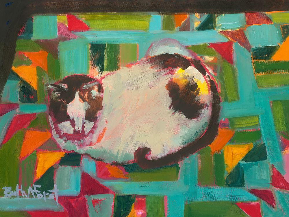 W The Cat art print by Beth A. Forst for $57.95 CAD