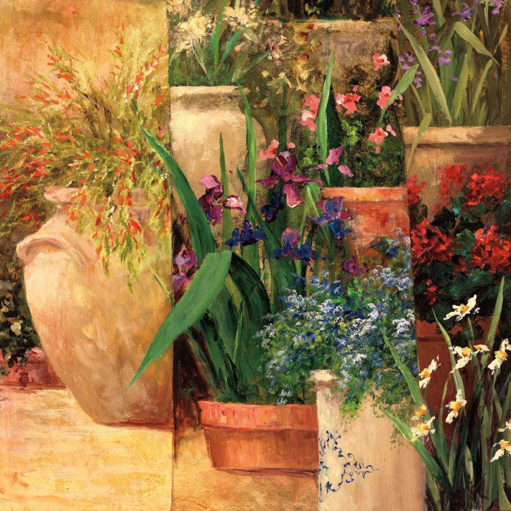 Flower Pots Left art print by Art Fronckowiak for $57.95 CAD