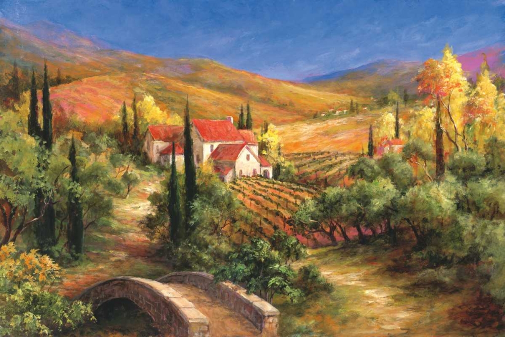 Tuscan Bridge art print by Art Fronckowiak for $57.95 CAD