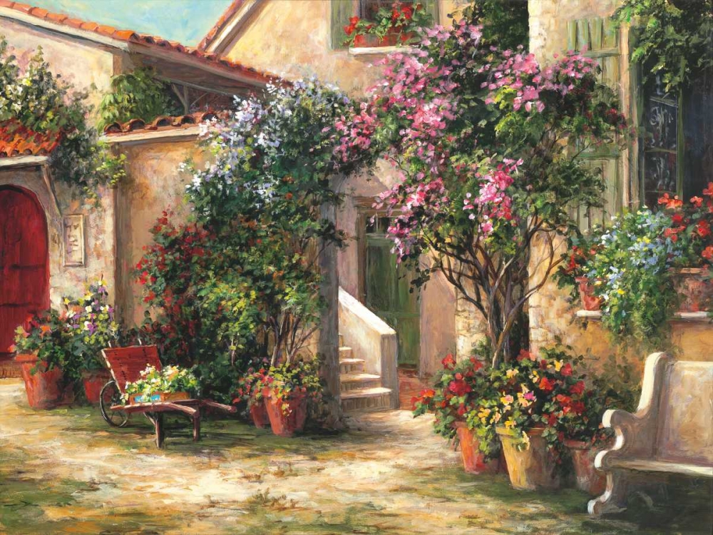 Garden Courtyard art print by Art Fronckowiak for $57.95 CAD