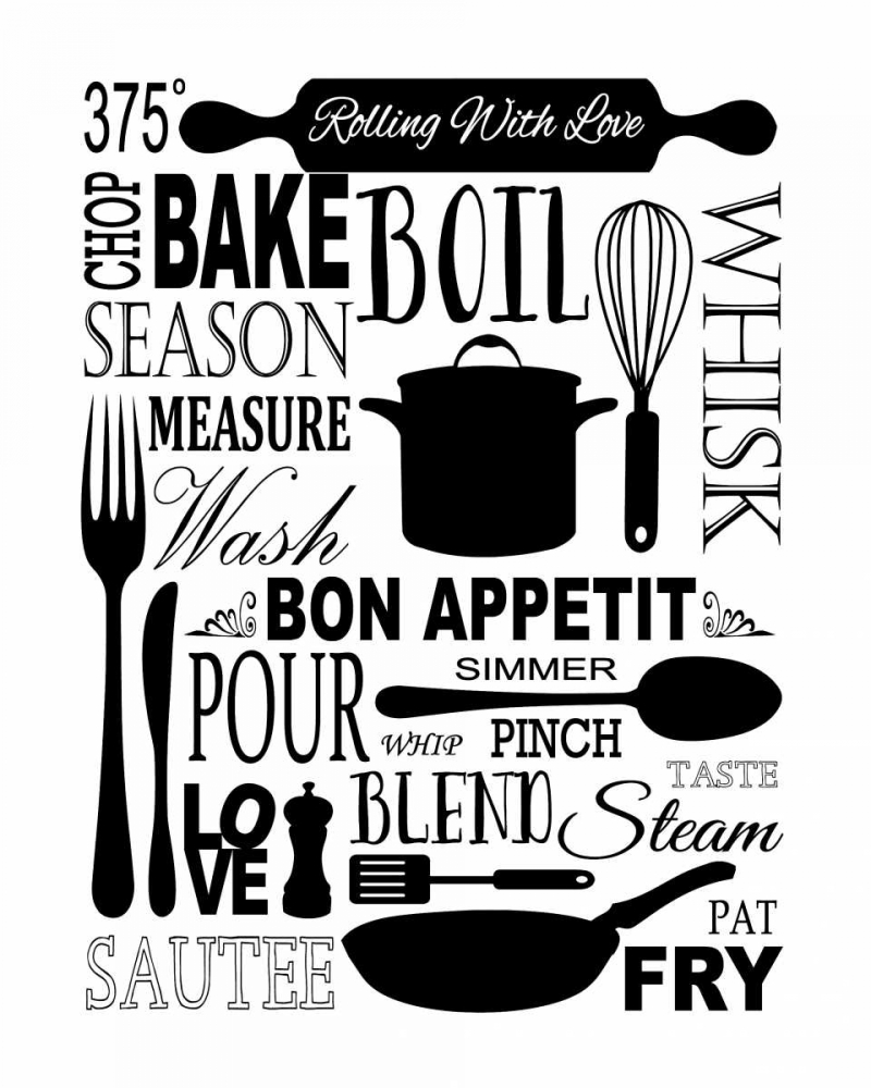 Culinary Love 1 art print by Leslie Fuqua for $57.95 CAD