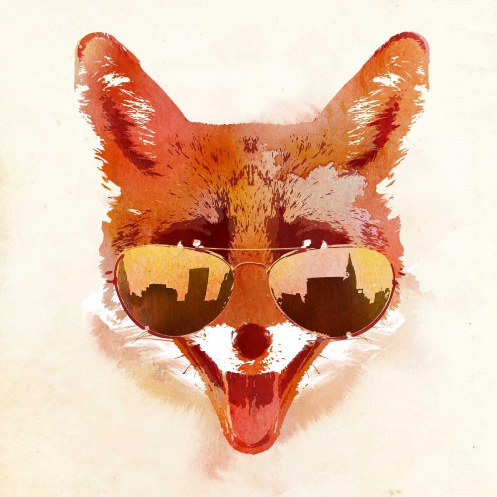 Big Town Fox art print by Robert Farkas for $57.95 CAD