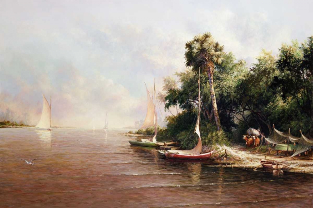 Fisherman Landing art print by Art Fronckowiak for $57.95 CAD