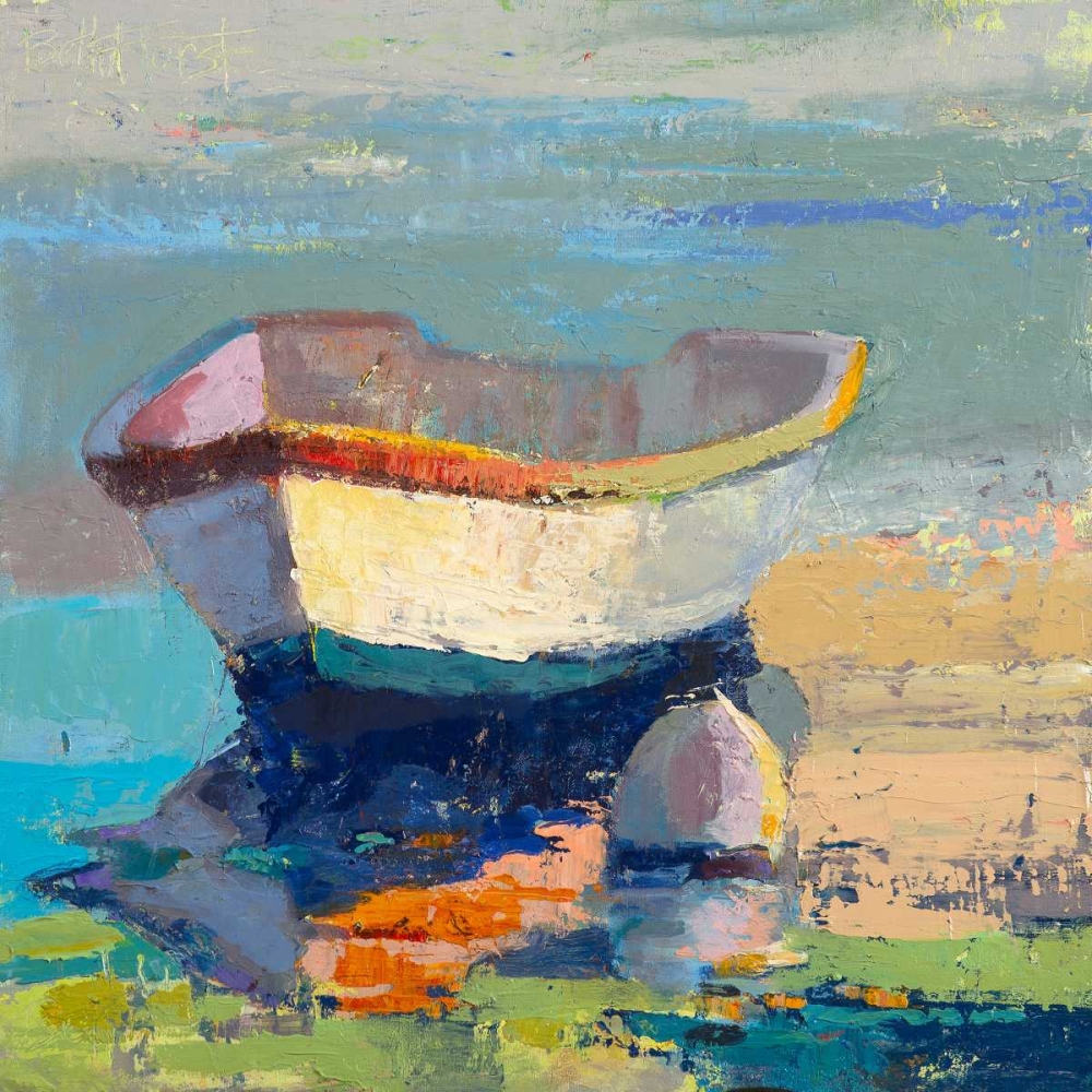 Bottle Green Boat art print by Beth A. Forst for $57.95 CAD