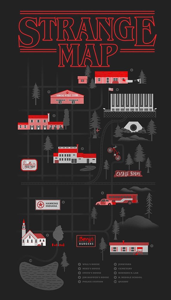 Strange Map art print by Robert Farkas for $57.95 CAD
