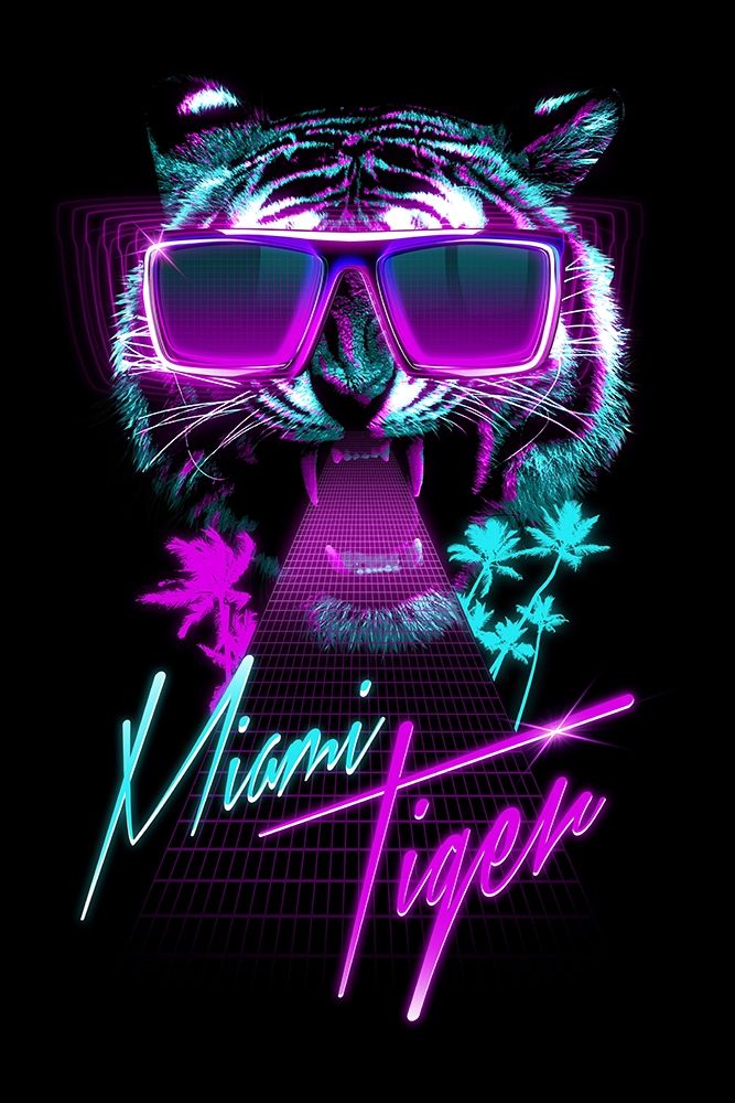 Miami Tiger art print by Robert Farkas for $57.95 CAD