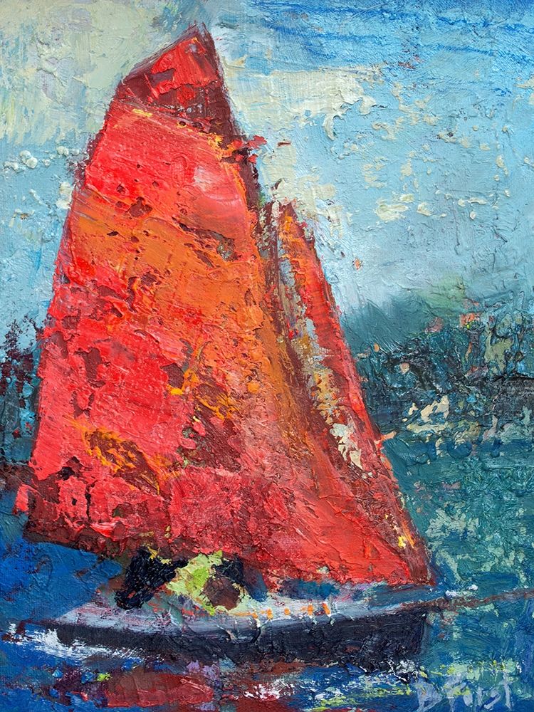 Red Sail art print by Beth A. Forst for $57.95 CAD