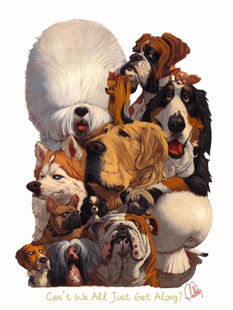 Cant We All Just Get Along art print by Thomas Fluharty for $57.95 CAD