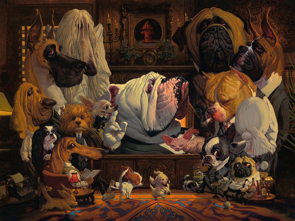 DogFather art print by Thomas Fluharty for $57.95 CAD