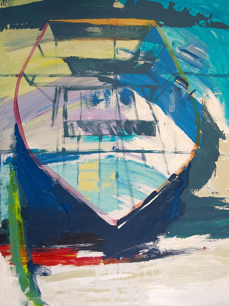 Red Green Skiff art print by Beth A. Forst for $57.95 CAD
