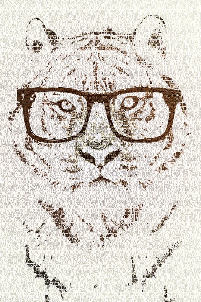 Hipster Tiger art print by Paula Belle Flores for $57.95 CAD