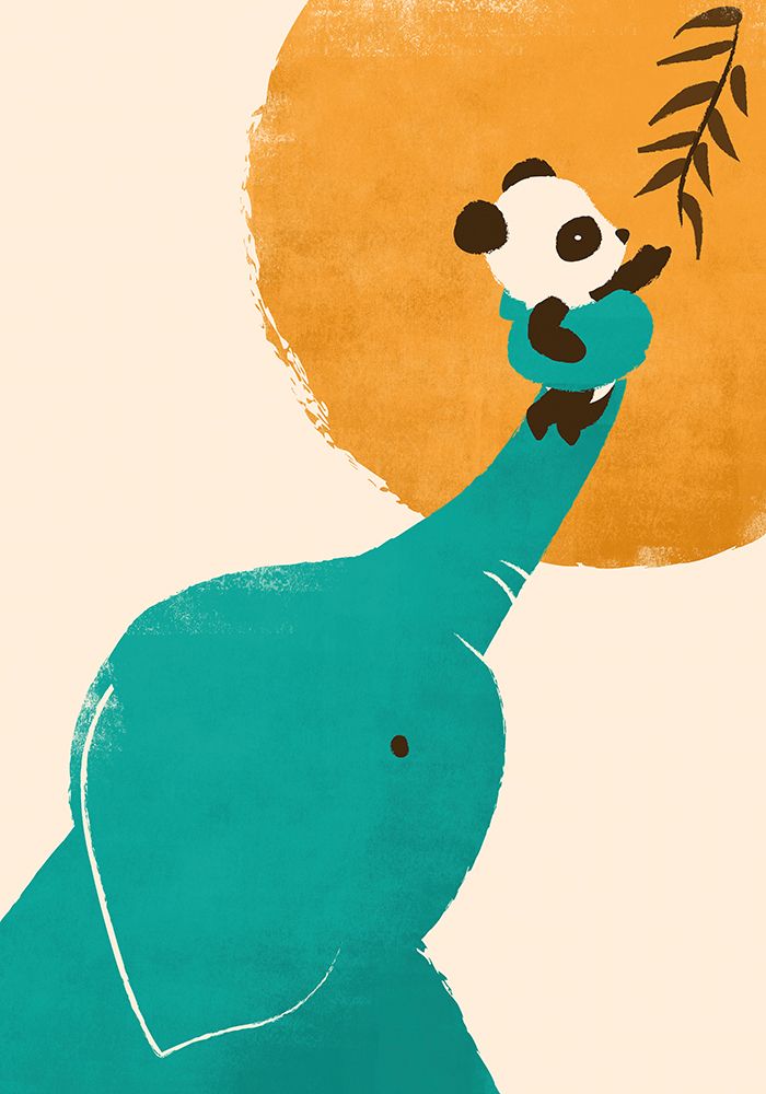 Pandaâ€™s Little Helper art print by Jay Fleck for $57.95 CAD