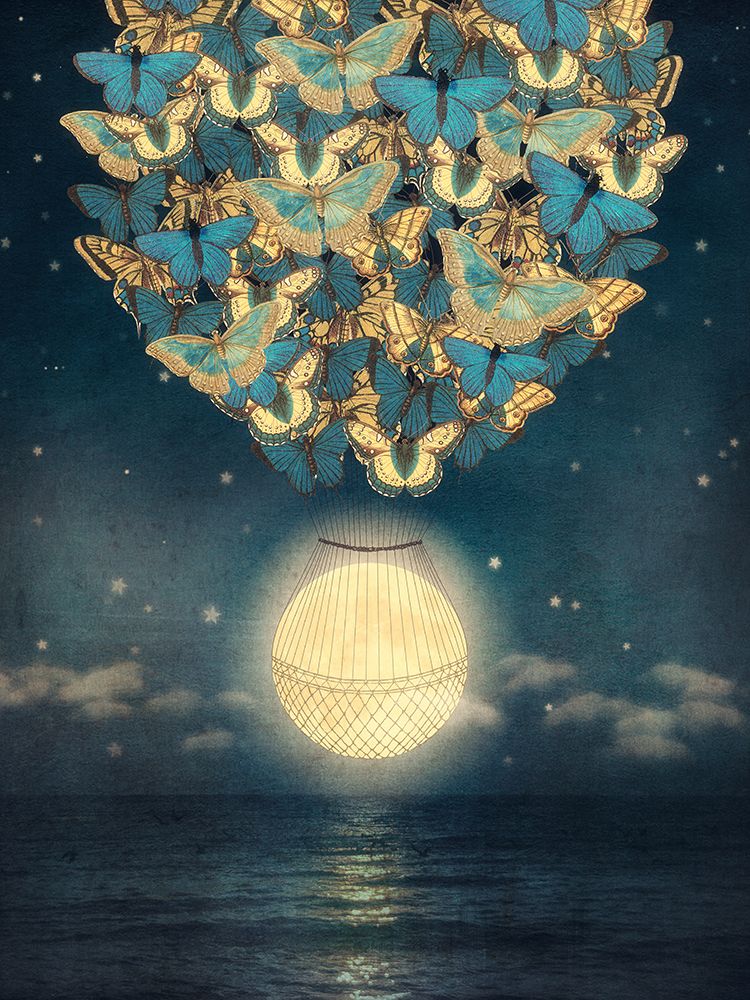 The Rising Moon art print by Paula Belle Flores for $57.95 CAD